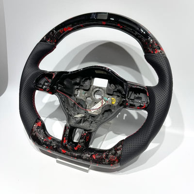 Volant en carbone forgé brillant pour voiture premium, conservation des options électroniques