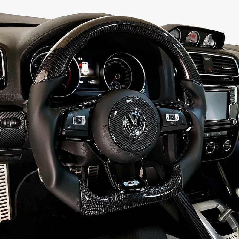 Volant alcantara perforé sport